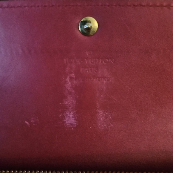 Louis Vuitton Vintage Red Sarah vernis wallet with box and dustbag - Picture 10 of 13